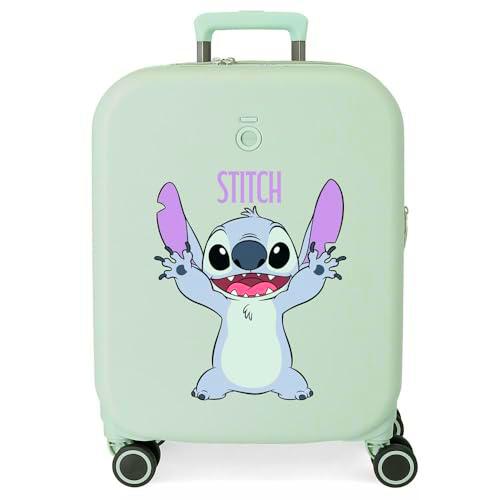 Joumma Disney Playful Maleta de Cabina Verde 40x55x20 cms Rígido 2,74 kgs Cierre TSA Integrado ABS 2,74 kgs 37L Extensible Equipaje de Mano