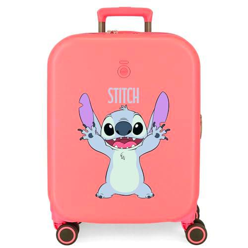 Joumma Disney Playful Maleta de Cabina Rosa 40x55x20 cms Rígido 2,74 kgs Cierre TSA Integrado ABS 2,74 kgs 37L Extensible Equipaje de Mano