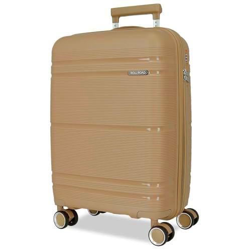 Roll Road Universe Maleta de Cabina Beige 39x55x21 cms Rígido 2,4 kgs Cierre TSA Polipropileno 2,4 kgs 37L Equipaje de Mano