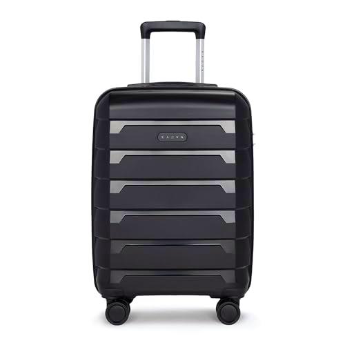 KADVA Cayes Maleta de Viaje con Ruedas I 75 litros Equipaje de Mano I Exterior Rígido con 4 Ruedas Giratorias 360º I Cerradura Segura con Código I Peso 3,3 kg Color Negro