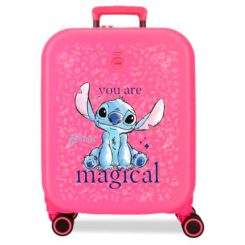 Joumma Disney You Are Magical Maleta de Cabina Fucsia 40x55x20 cms Rígido 2,74 kgs Cierre TSA Integrado ABS 2,74 kgs 37L Extensible Equipaje de Mano
