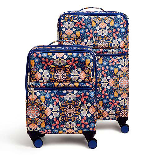 Vera Bradley Pequeño, Encantado Mandala Azul, 22" Carry On &amp; 27" Check In