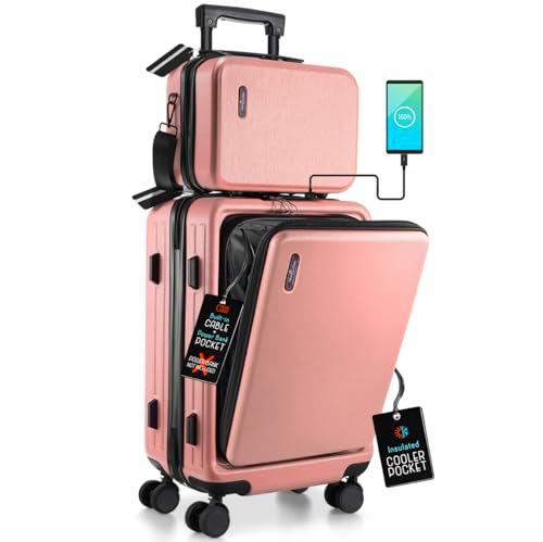 TRAVELARIM Maleta rígida Duradera con Ruedas giratorias