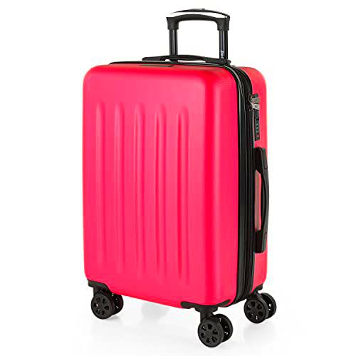 SKPAT - Maleta de Cabina 55x40x20 - Maletas De Viaje Cabina Rígidas Trolley con 4 Ruedas Dobles para Avion Ligera Equipaje De Mano Candado de Combinación
