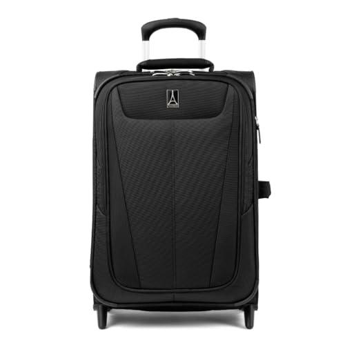 Travelpro Luggage Maxlite 5 22" Lightweight Expandable Carry-on Rollaboard Suitcase, Black
