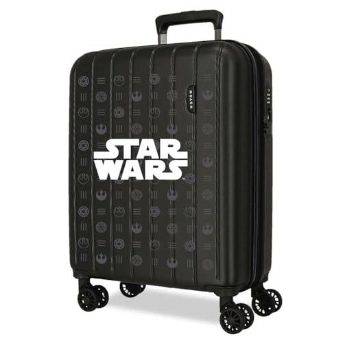 Joumma Star Wars Black Maleta de Cabina Negro 40x55x20 cms rígida 2,8 kgs Cierre TSA Integrado ABS 2,8 kgs 37L Extensible Equipaje de Mano