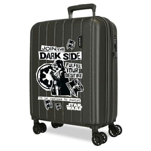 Joumma Star wars Darth Vader Maleta de Cabina Antracita 40x55x20 cms rígida 2,8 kgs Cierre TSA Integrado ABS 2,8 kgs 37L Extensible Equipaje de Mano