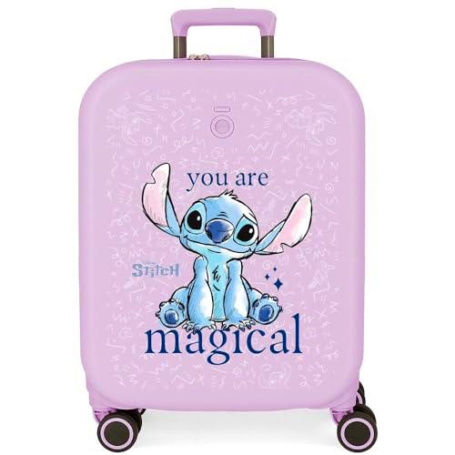 Joumma Disney You Are Magical Maleta de Cabina Lila 40x55x20 cms Rígido 2,74 kgs Cierre TSA Integrado ABS 2,74 kgs 37L Extensible Equipaje de Mano