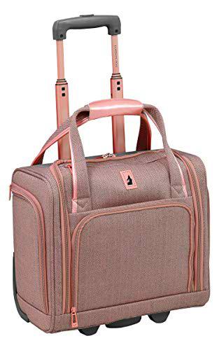 London Fog Newcastle - Subasiento de 38.1 cm, Espiga de carbón Rosa