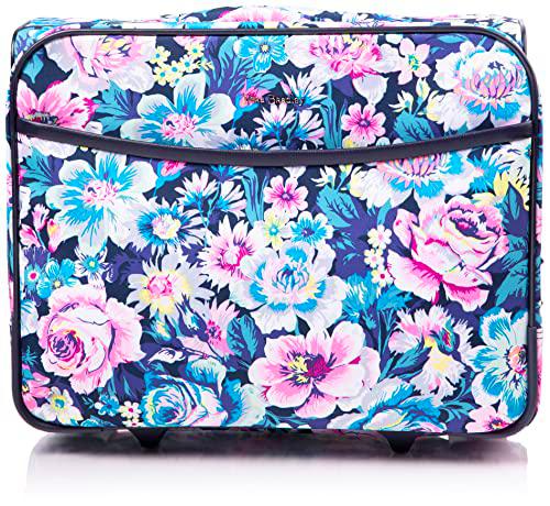 Vera Bradley Women's Softside Rolling Work Bag, Garden Grove