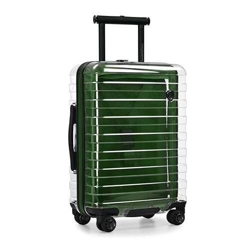Traveler's Choice Millennial II - Maleta de Mano rígida Transparente de 22 Pulgadas