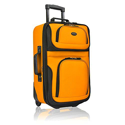 U.S. Traveler Rio - Juego de Equipaje de Mano expandible de Tela Resistente