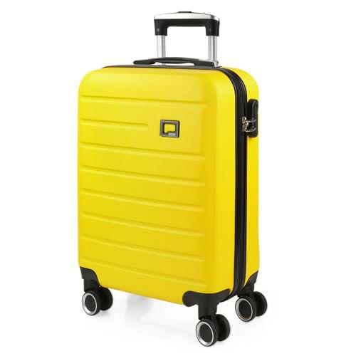 SKPAT - Maleta de Cabina 55x40x20 - Maletas De Viaje Cabina Rígidas Trolley con 4 Ruedas Dobles para Avion Ligera Equipaje De Mano Candado de Combinación