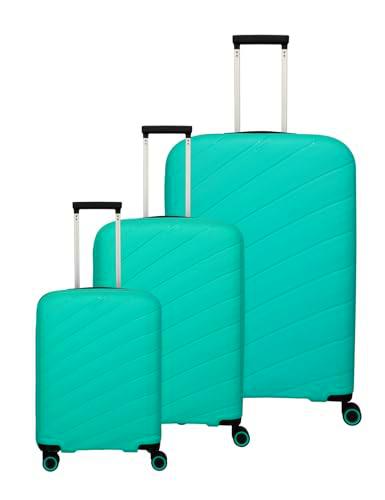 travelite BURANO - Juego de Maletas de 4 Ruedas (3 Piezas