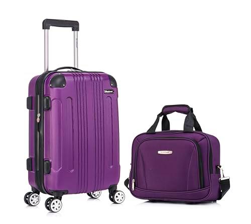 Rockland London Hardside - Equipaje expandible con Ruedas giratorias con Bolsa Suave a Juego