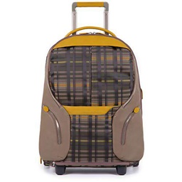 PIQUADRO Coleos Trolley, 53 cm, Check/diseño escocés Gris/Gris Pardo (Multicolor)