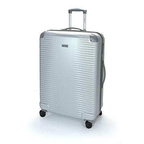 Gabol - Balance | Maletas de Viaje Grandes Rigidas de 52 x 76 x 28 cm con Capacidad para 85 L de Color Plata